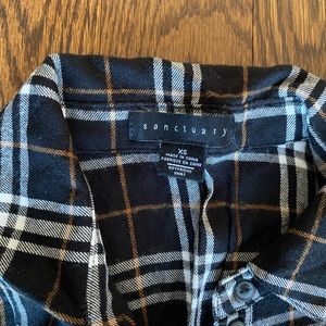 Sanctuary plaid top